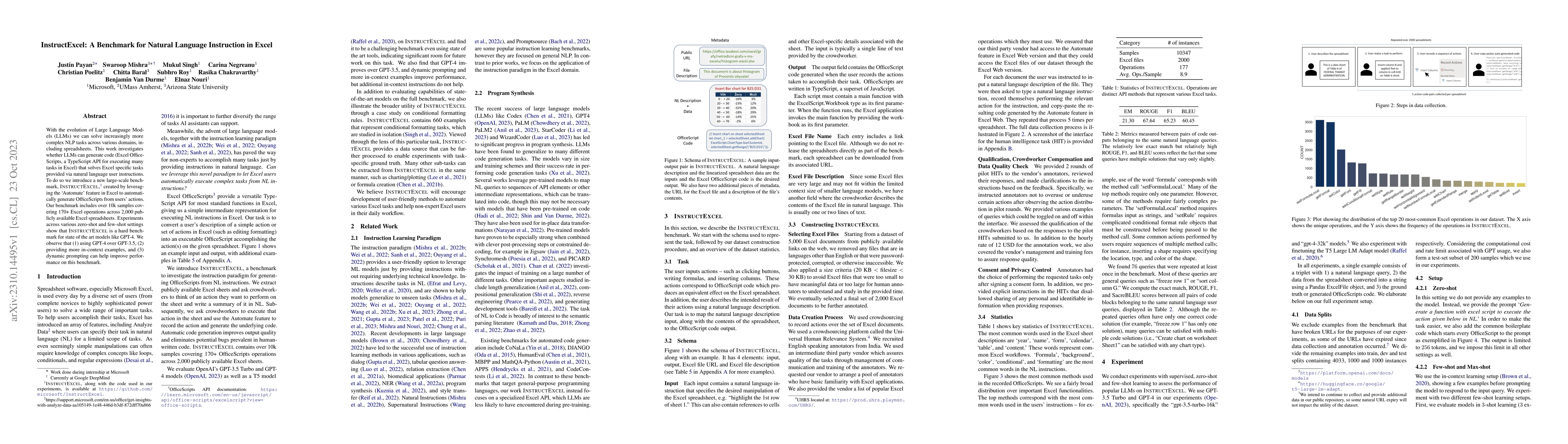 Thumbnail for InstructExcel: A Benchmark for Natural Language Instruction in Excel
