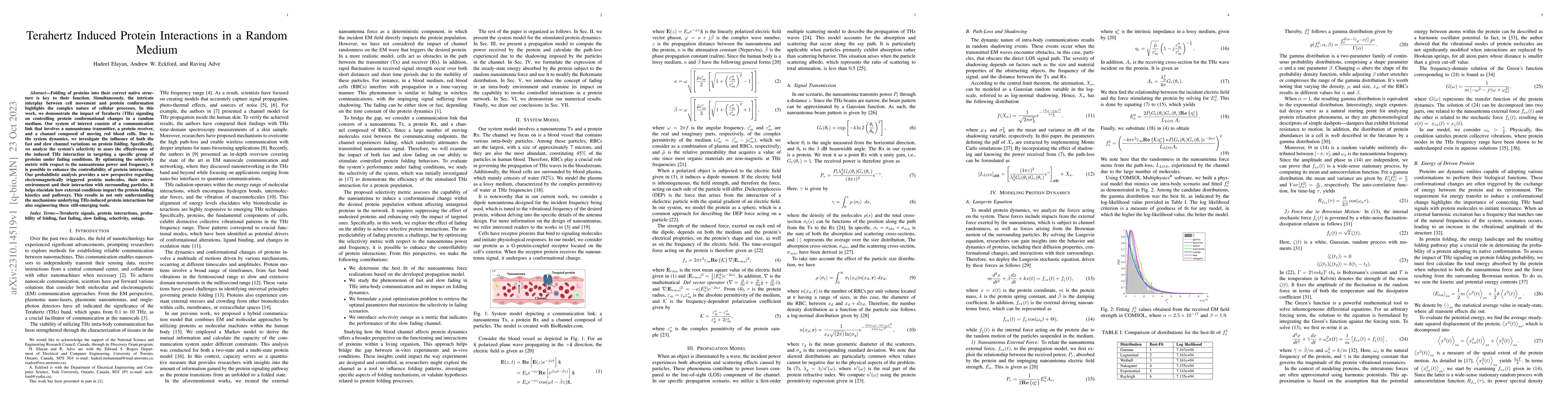 Thumbnail for Terahertz Induced Protein Interactions in a Random Medium