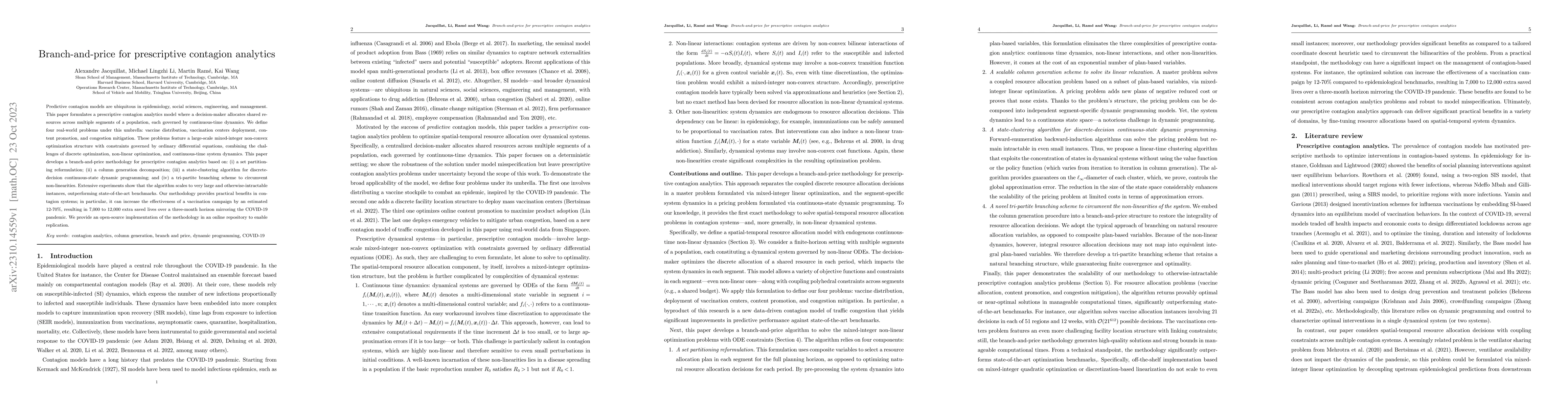 Thumbnail for Branch-and-Price for Prescriptive Contagion Analytics
