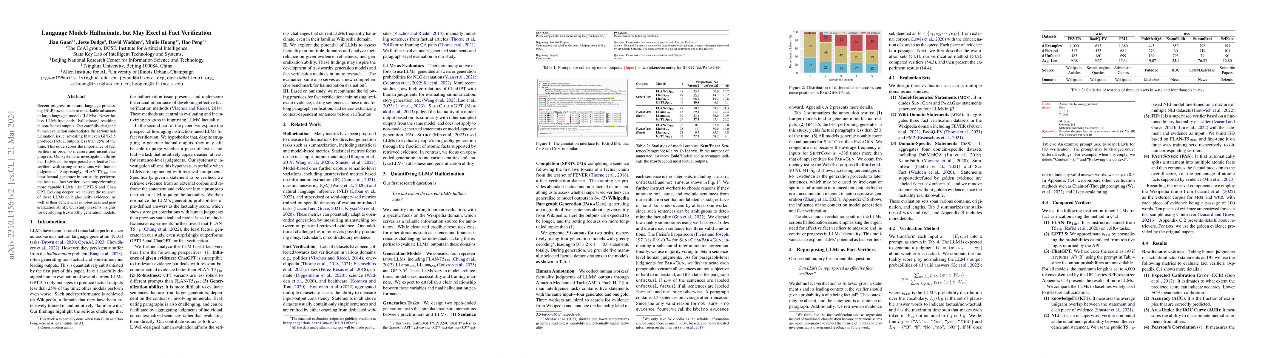 Thumbnail for Language Models Hallucinate, but May Excel at Fact Verification