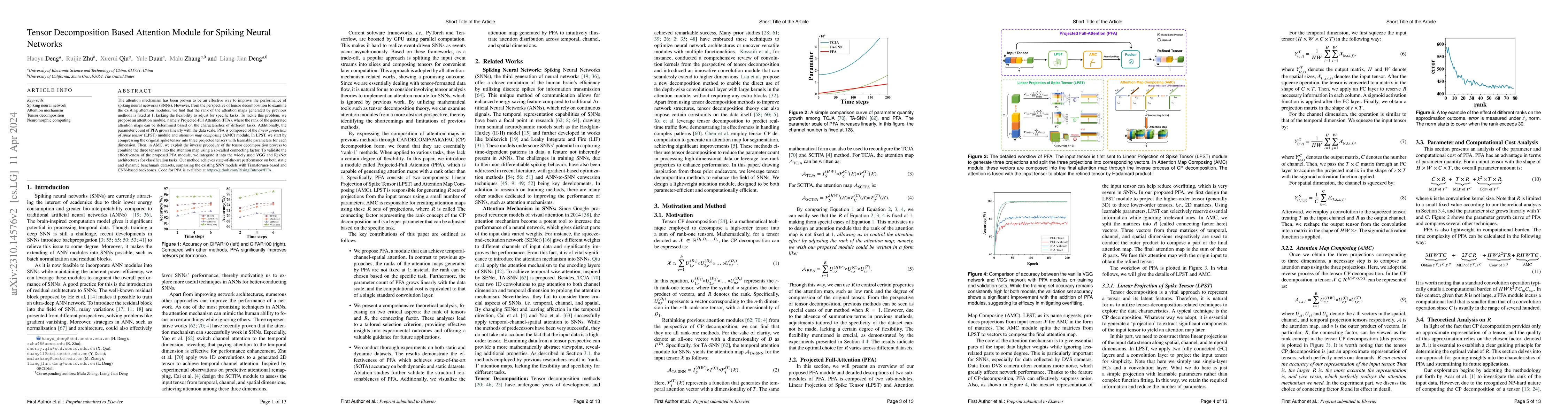 Thumbnail for Tensor Decomposition Based Attention Module for Spiking Neural Networks