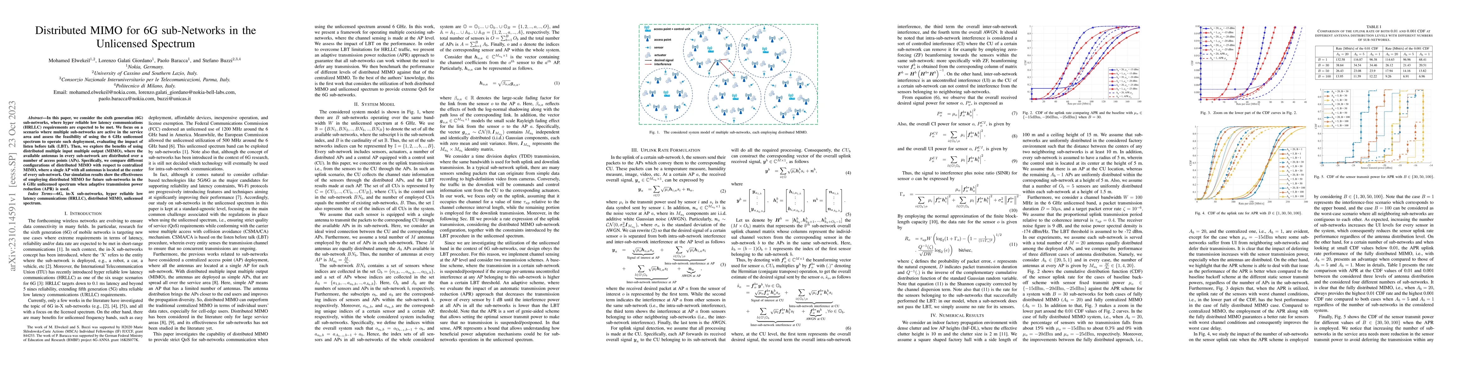 Thumbnail for Distributed MIMO for 6G sub-Networks in the Unlicensed Spectrum