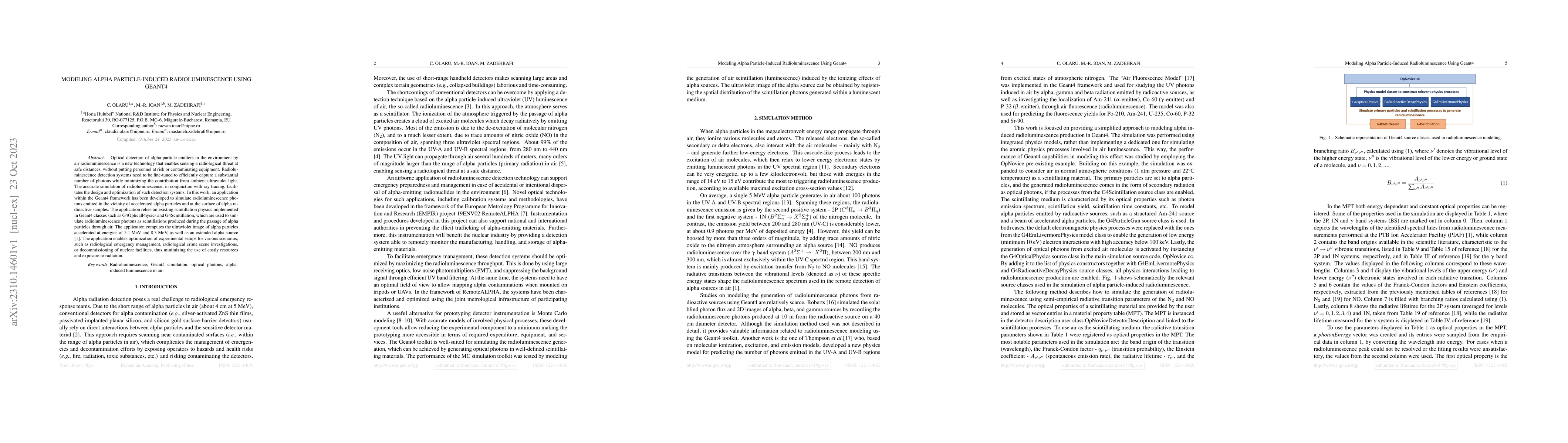 Thumbnail for Modeling alpha particle-induced radioluminescence using GEANT4
