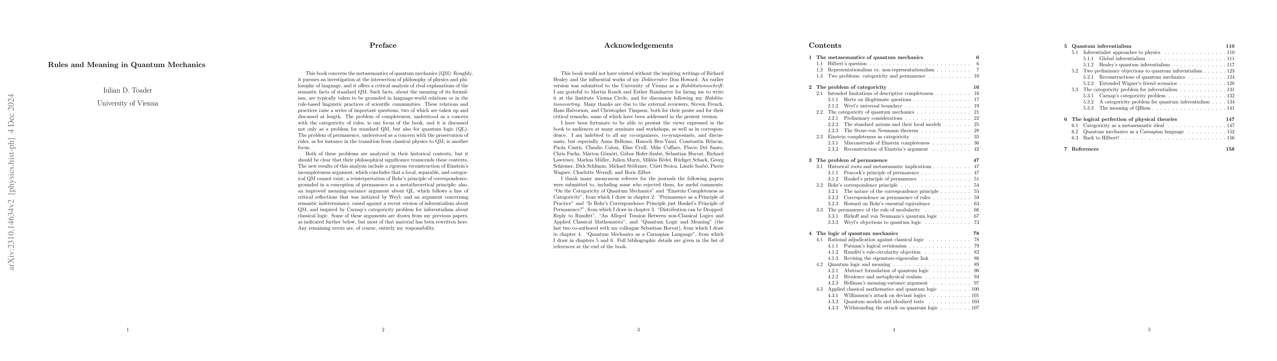 Thumbnail for Rules and Meaning in Quantum Mechanics