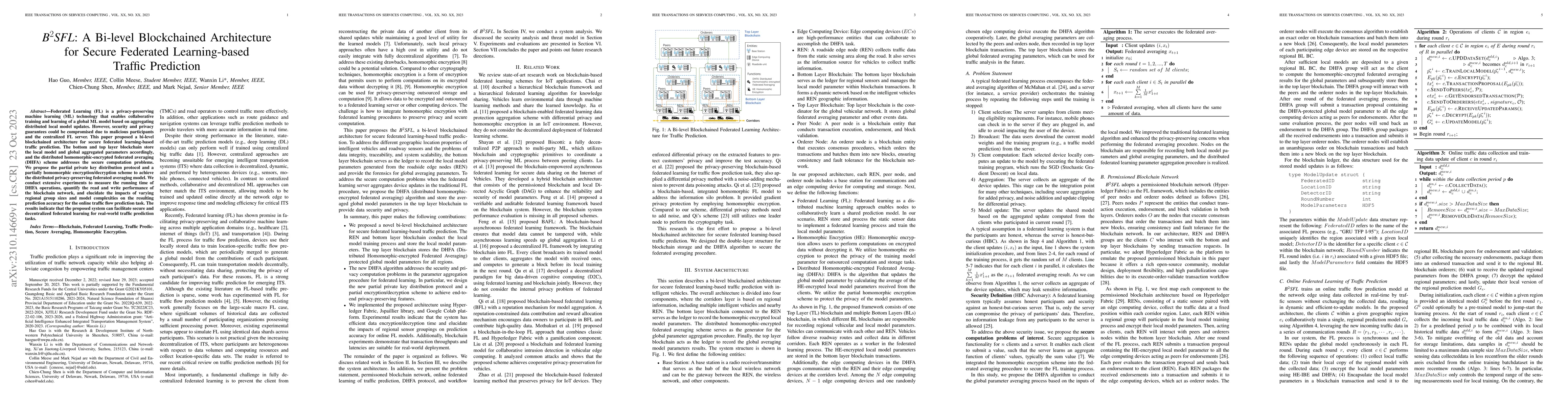 Thumbnail for B^2SFL: A Bi-level Blockchained Architecture for Secure Federated
  Learning-based Traffic Prediction
