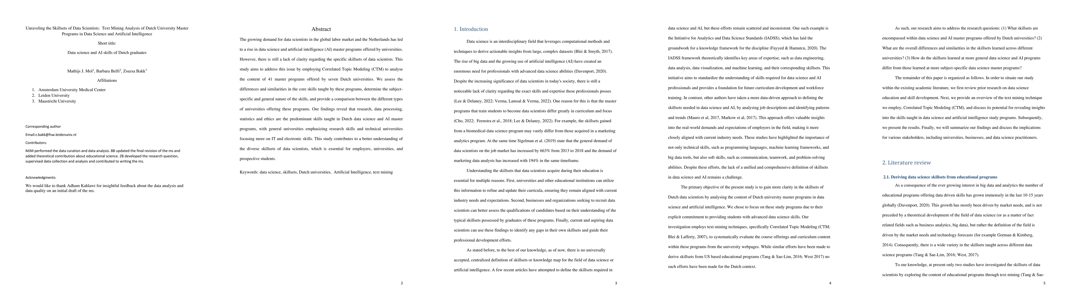 Thumbnail for Unraveling the Skillsets of Data Scientists: Text Mining Analysis of
  Dutch University Master Programs in Data Science and Artificial Intelligence