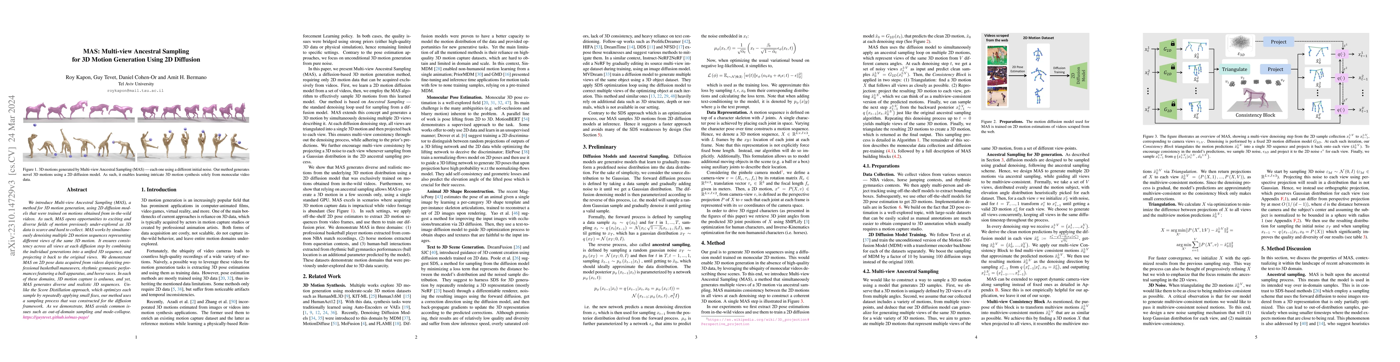 Thumbnail for MAS: Multi-view Ancestral Sampling for 3D motion generation using 2D
  diffusion