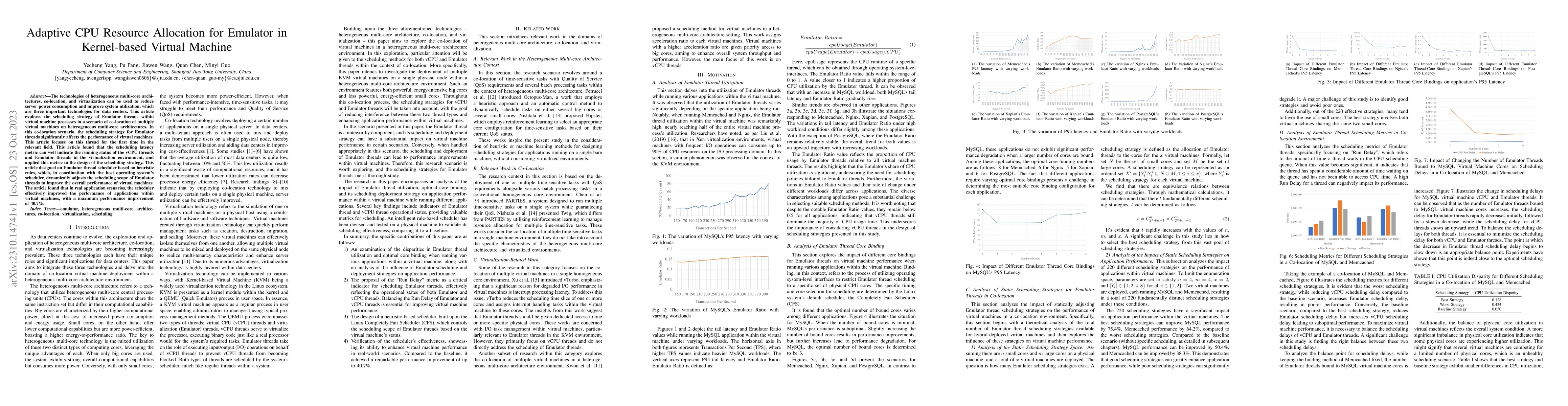 Thumbnail for Adaptive CPU Resource Allocation for Emulator in Kernel-based Virtual
  Machine
