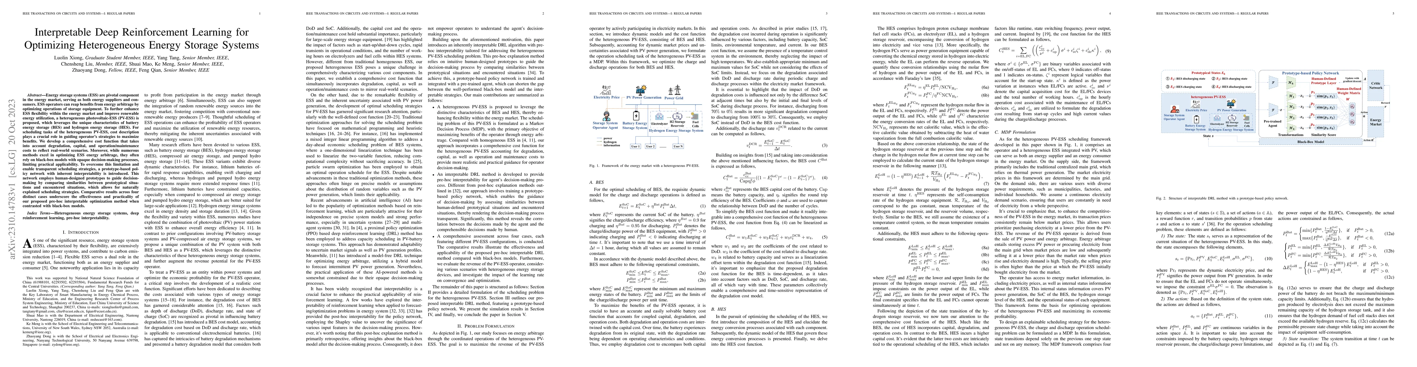 Thumbnail for Interpretable Deep Reinforcement Learning for Optimizing Heterogeneous
  Energy Storage Systems