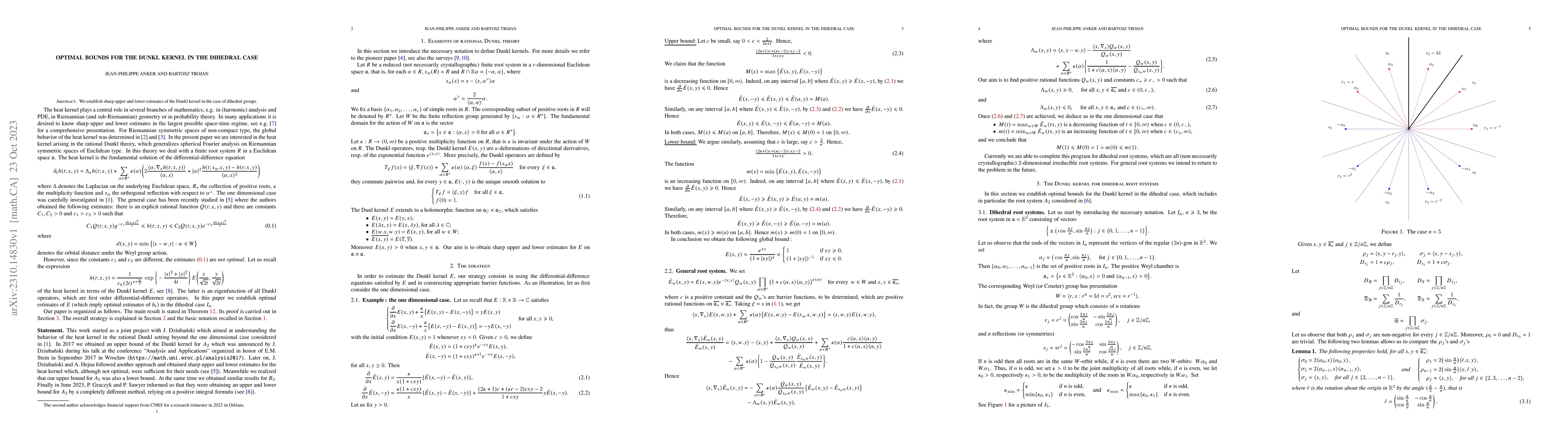 Thumbnail for Optimal bounds for the Dunkl kernel in the dihedral case