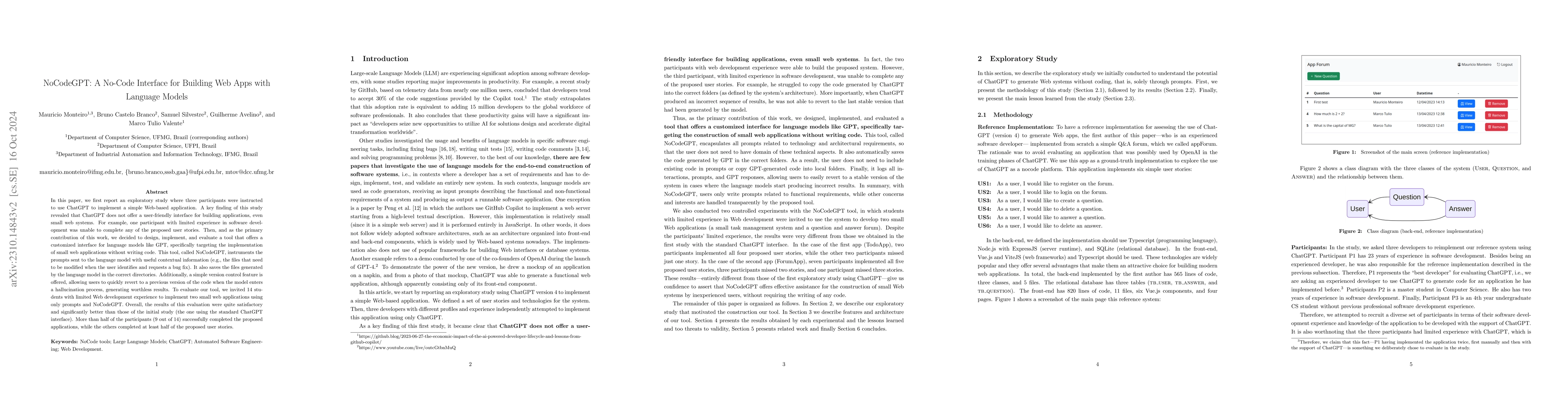 Thumbnail for End-to-End Software Construction using ChatGPT: An Experience Report