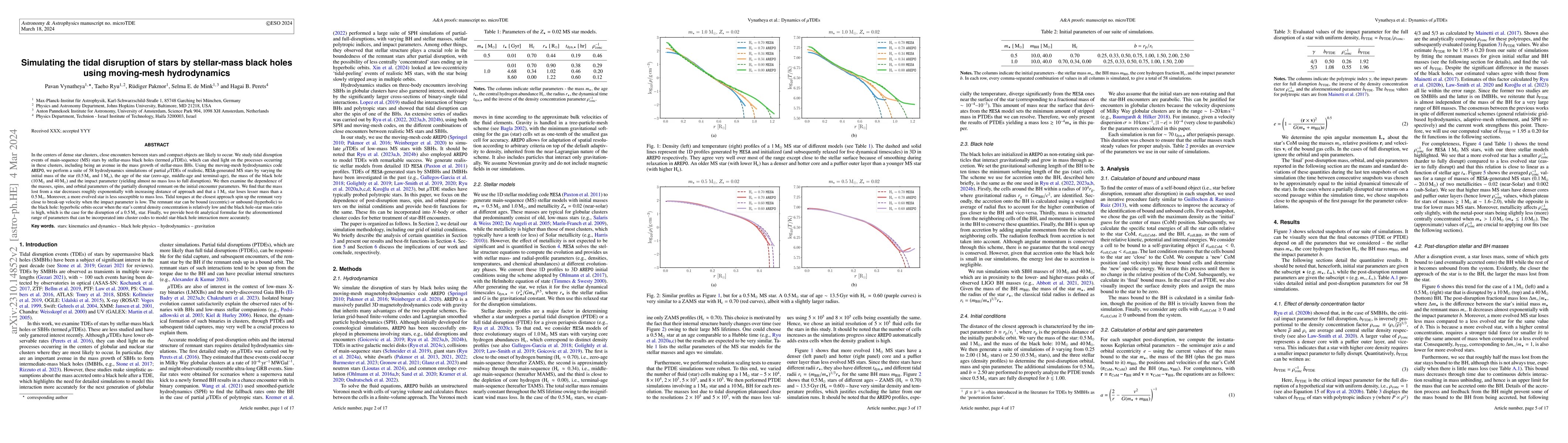 Thumbnail for Simulating the tidal disruption of stars by stellar-mass black holes
  using moving-mesh hydrodynamics