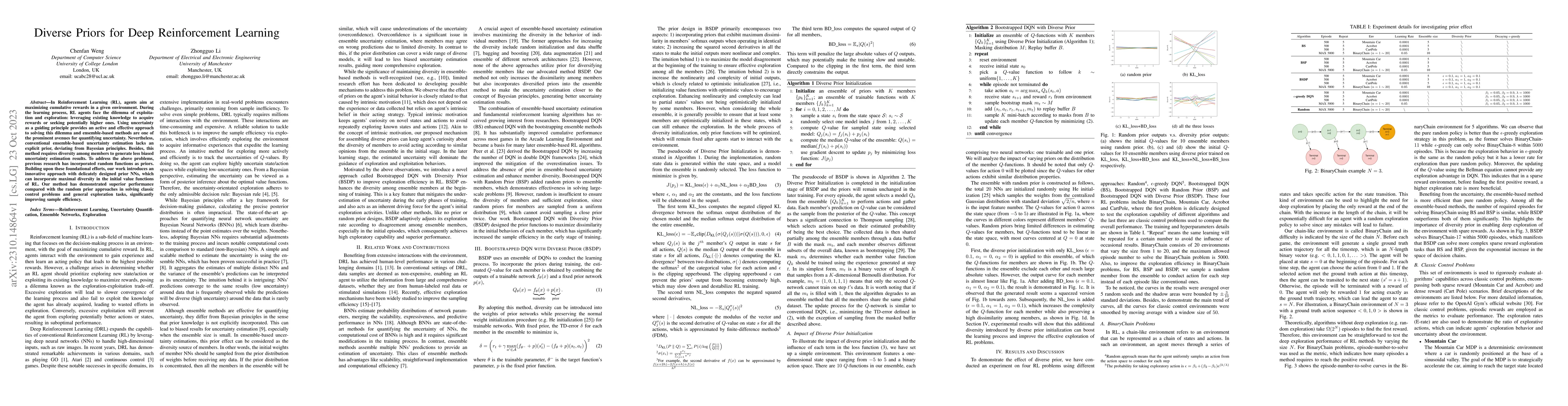 Thumbnail for Diverse Priors for Deep Reinforcement Learning
