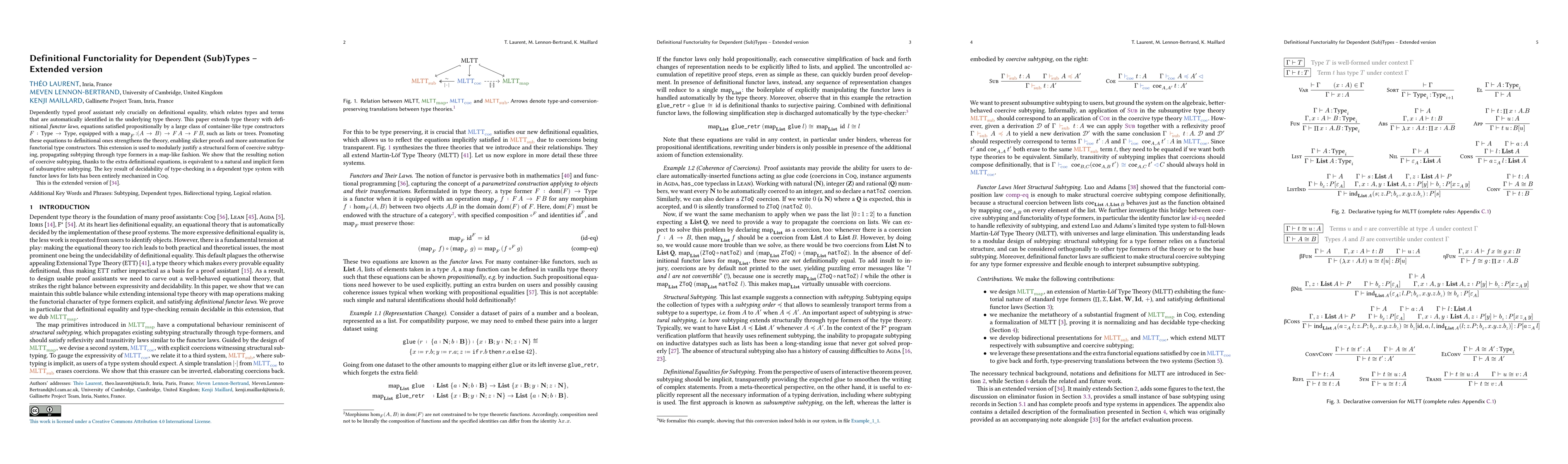 Thumbnail for Definitional Functoriality for Dependent (Sub)Types -- Extended version
