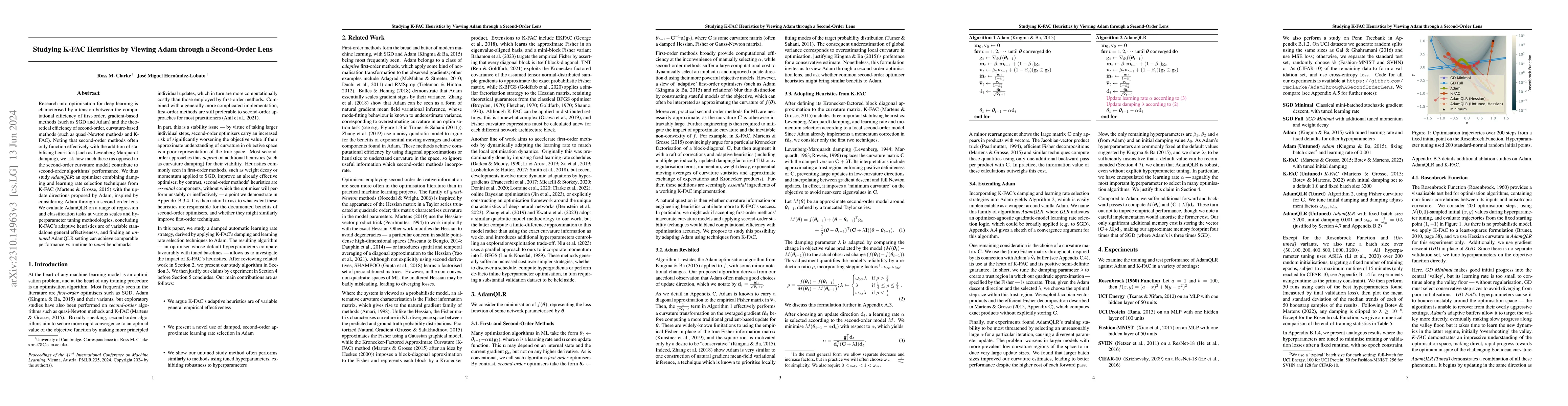 Thumbnail for Studying K-FAC Heuristics by Viewing Adam through a Second-Order Lens