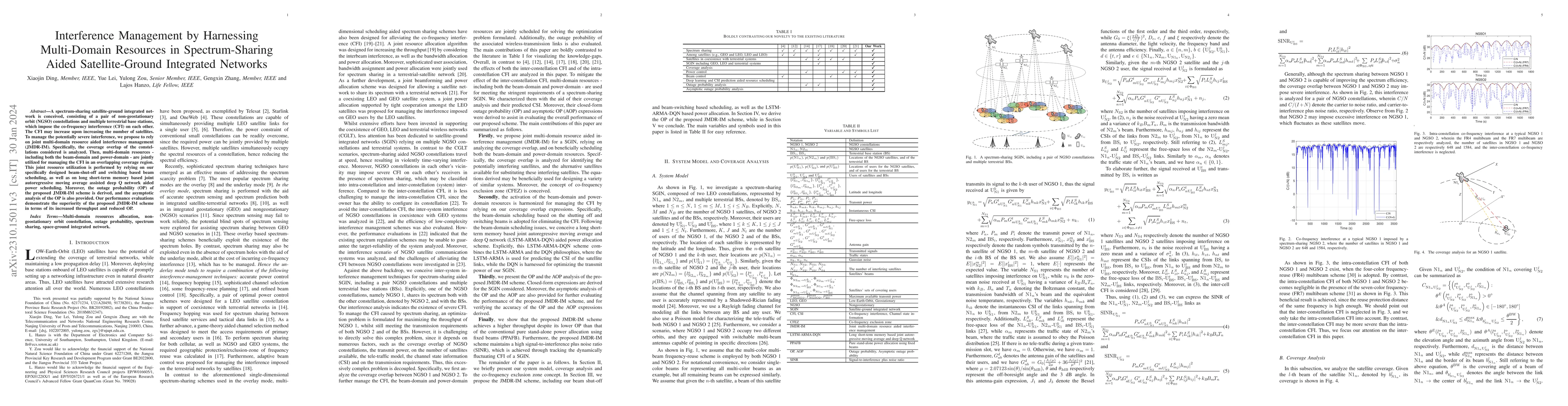 Thumbnail for Interference Management by Harnessing Multi-Domain Resources in
  Spectrum-Sharing Aided Satellite-Ground Integrated Networks