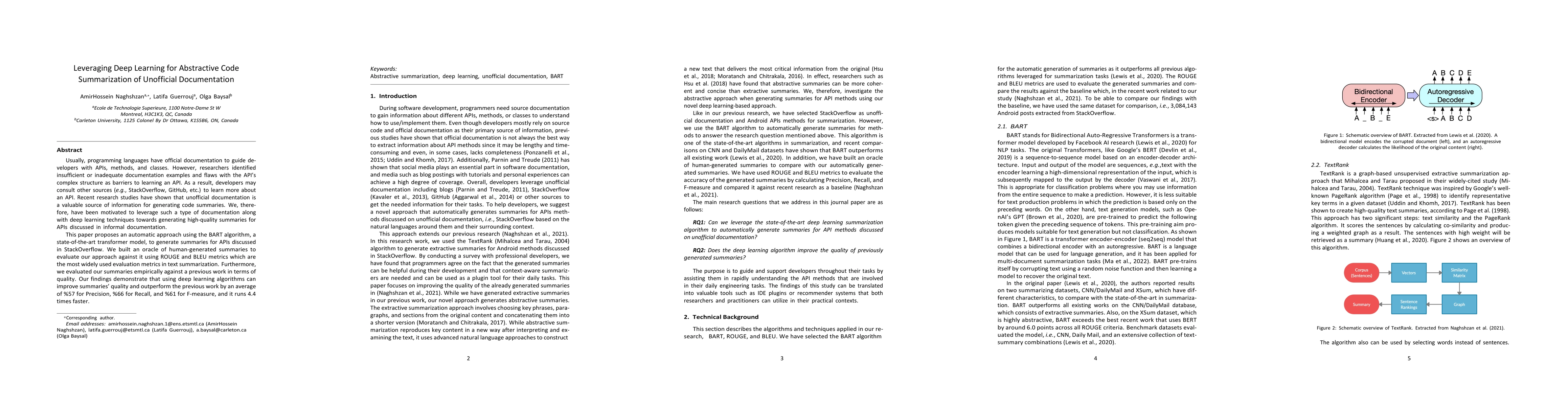 Thumbnail for Leveraging Deep Learning for Abstractive Code Summarization of
  Unofficial Documentation