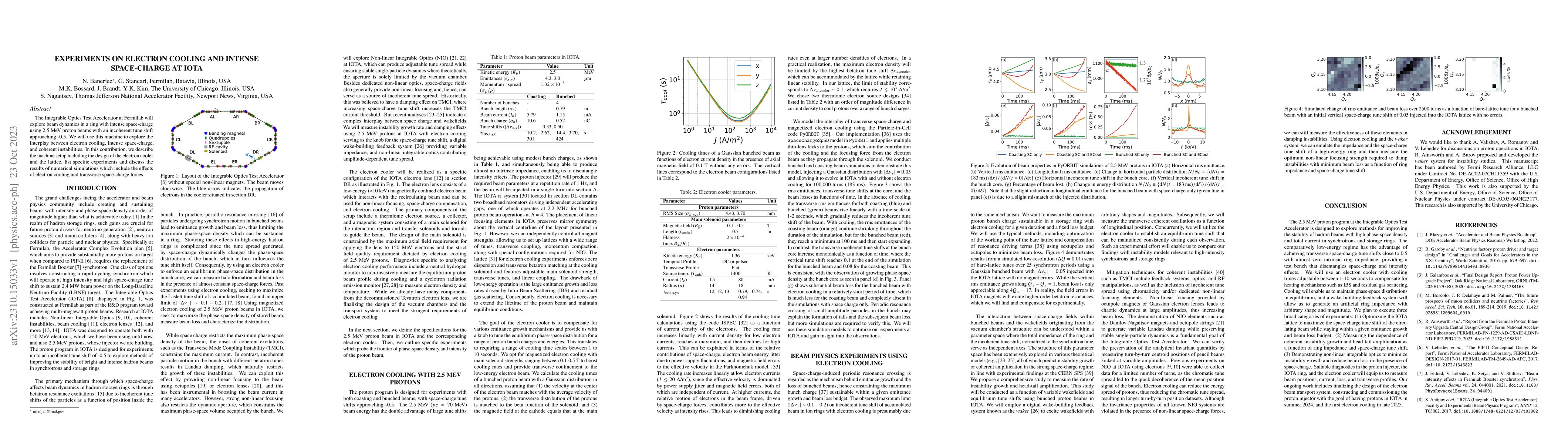 Thumbnail for Experiments On Electron Cooling and Intense Space-charge at IOTA