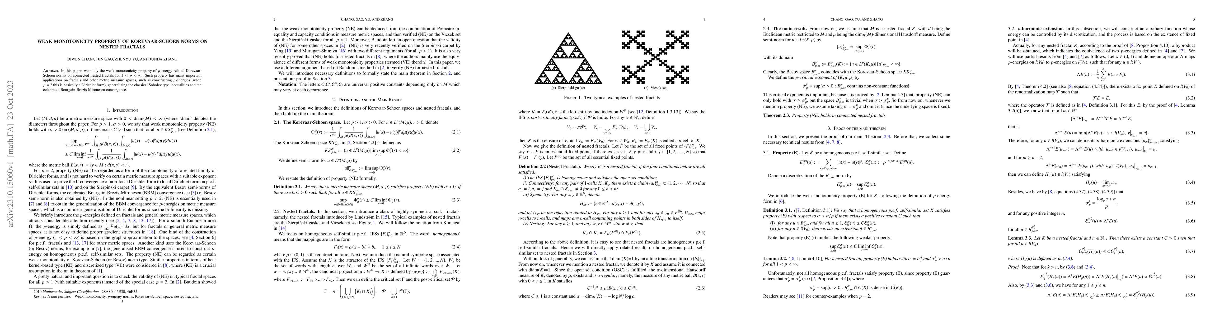 Thumbnail for Weak monotonicity property of Korevaar-Schoen norms on nested fractals