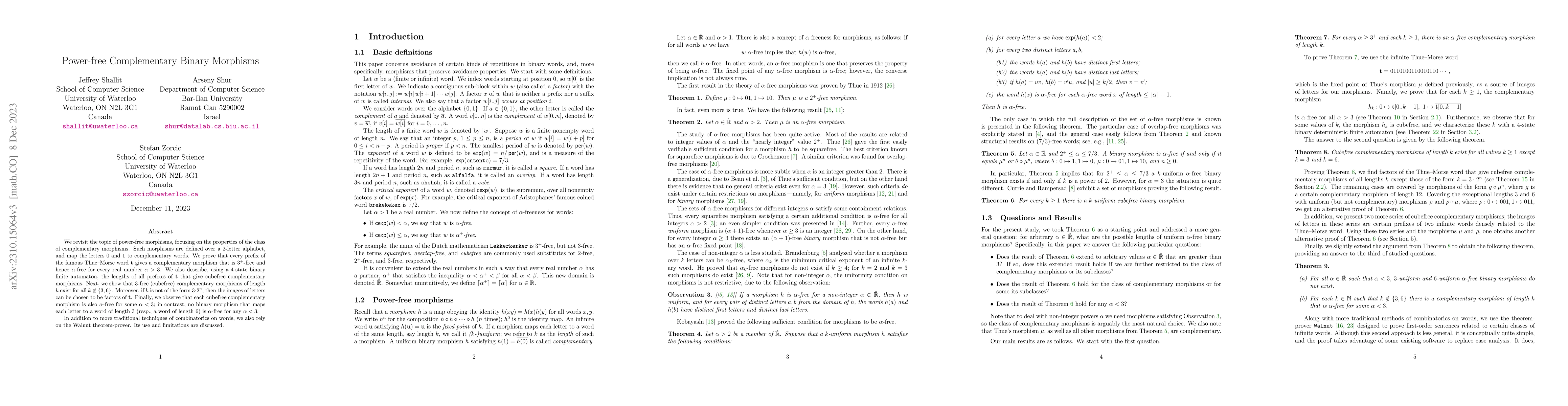 Thumbnail for Power-free Complementary Binary Morphisms