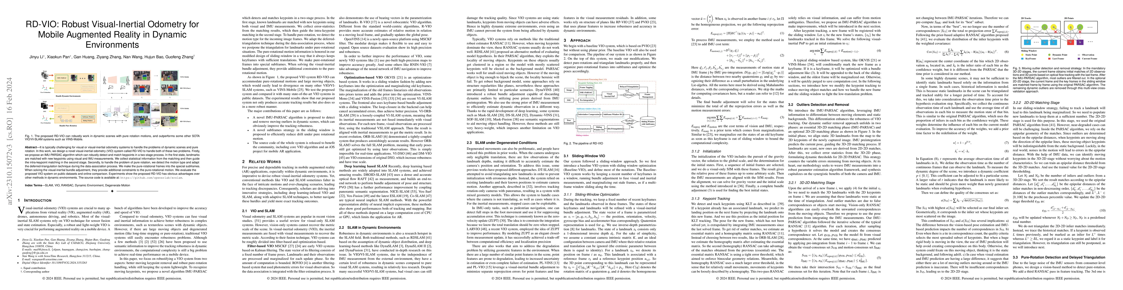 Thumbnail for RD-VIO: Robust Visual-Inertial Odometry for Mobile Augmented Reality in
  Dynamic Environments