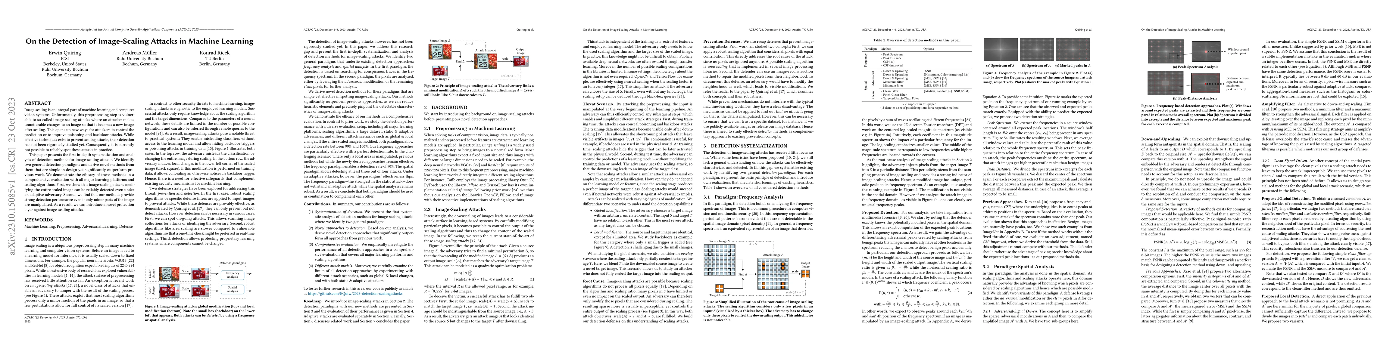 Thumbnail for On the Detection of Image-Scaling Attacks in Machine Learning