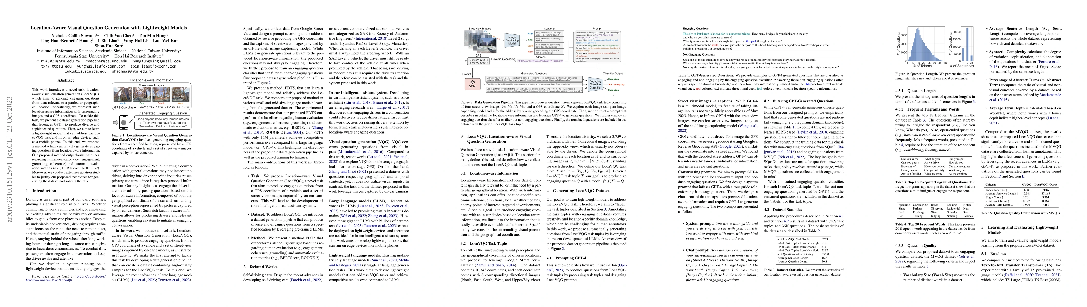 Thumbnail for Location-Aware Visual Question Generation with Lightweight Models