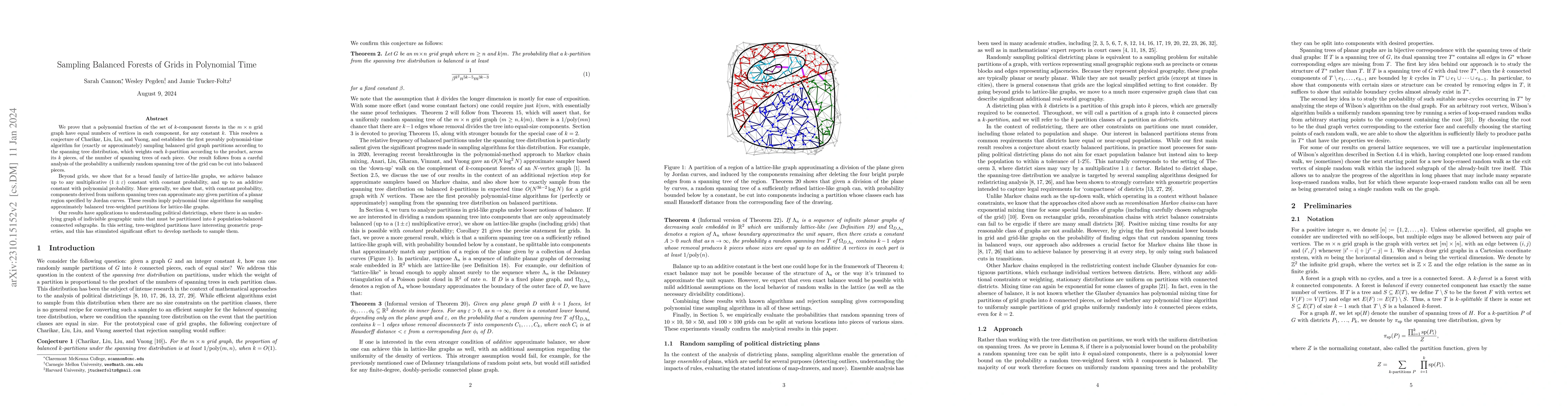 Thumbnail for Sampling Balanced Forests of Grids in Polynomial Time
