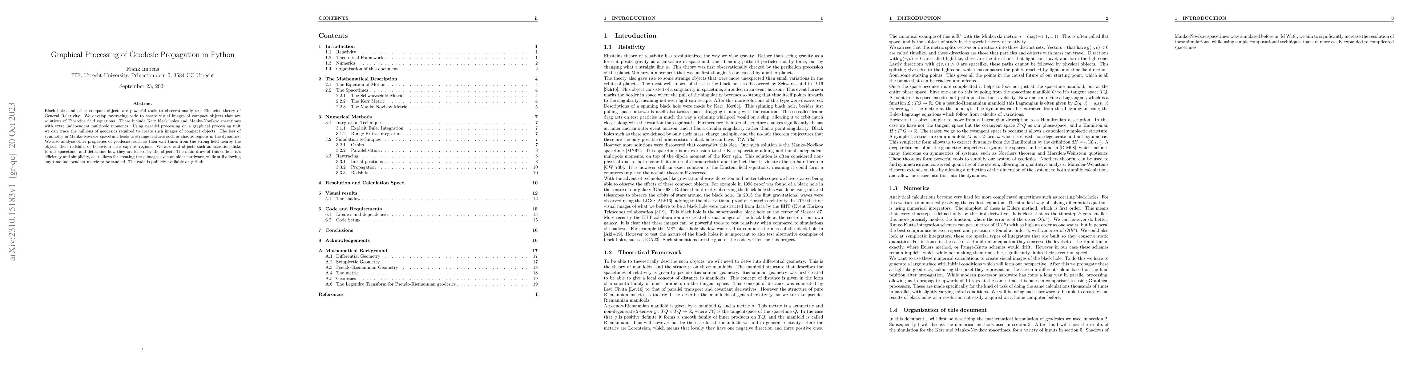 Thumbnail for Graphical Processing of Geodesic Propagation in Python