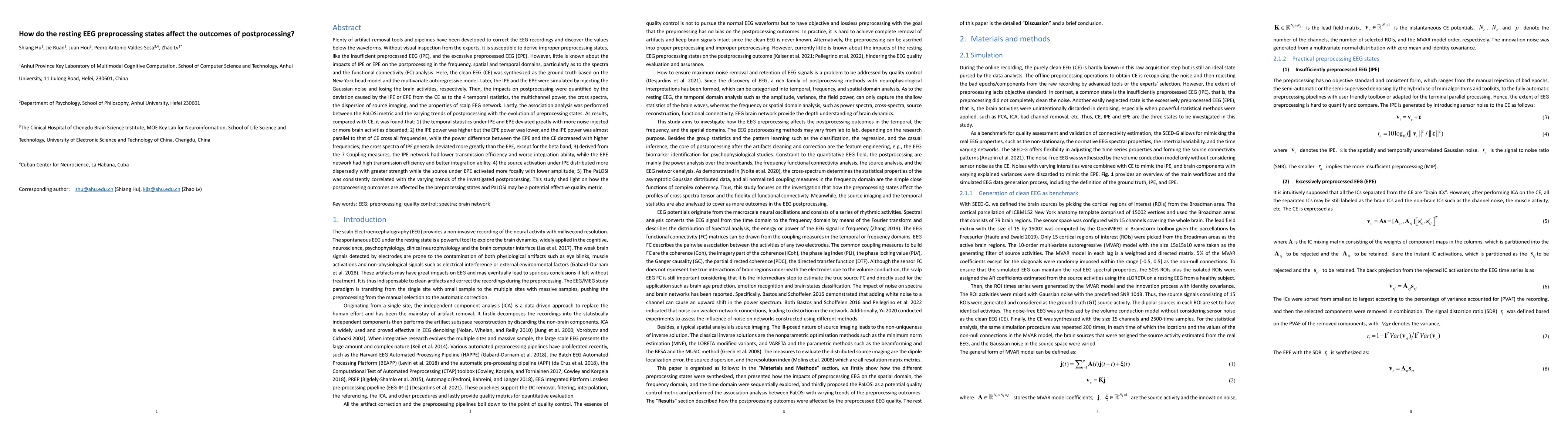 Thumbnail for How do the resting EEG preprocessing states affect the outcomes of
  postprocessing?