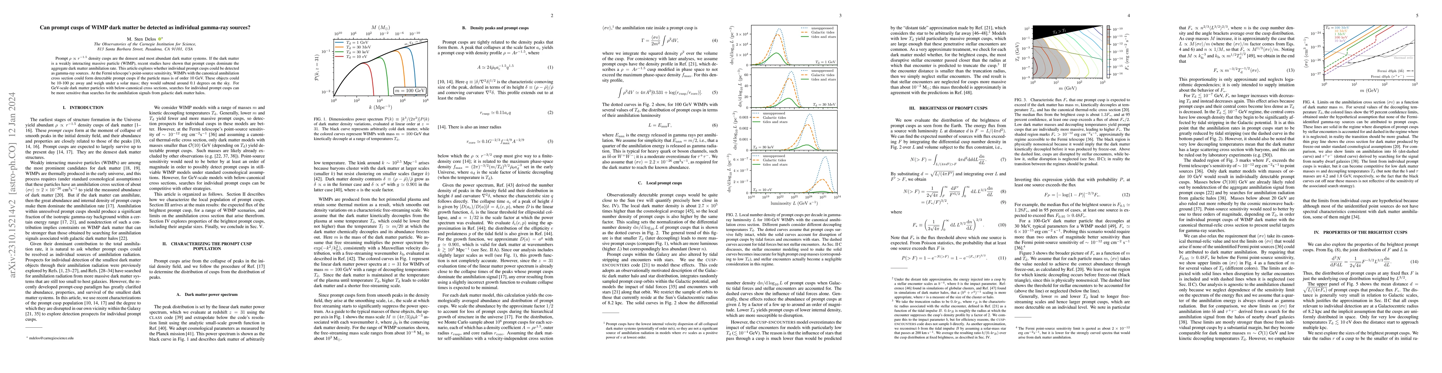 Thumbnail for Can prompt cusps of WIMP dark matter be detected as individual gamma-ray
  sources?