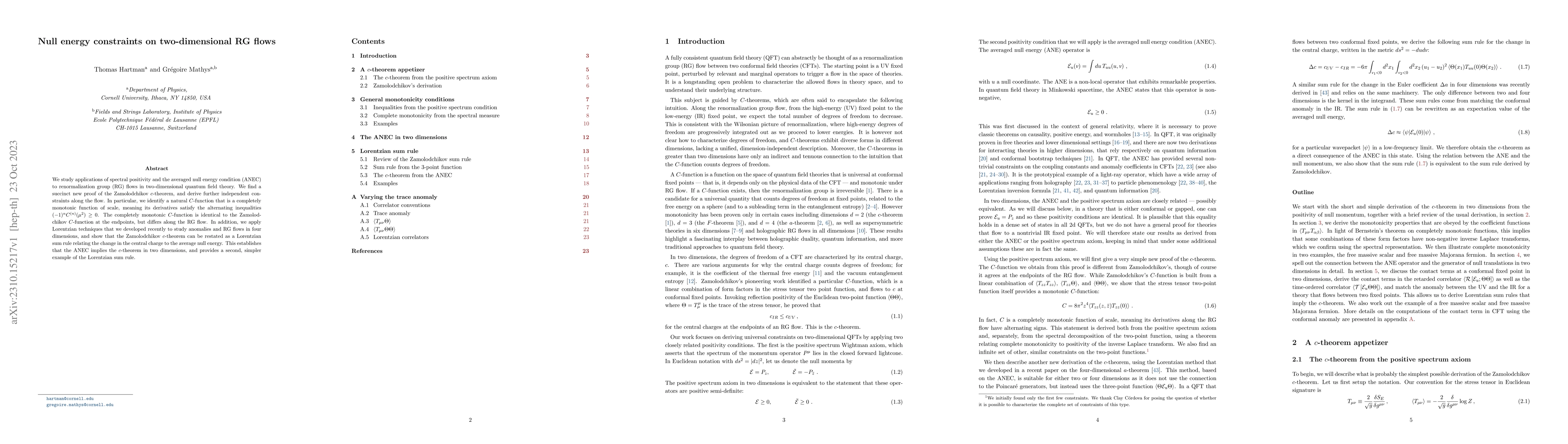 Thumbnail for Null energy constraints on two-dimensional RG flows