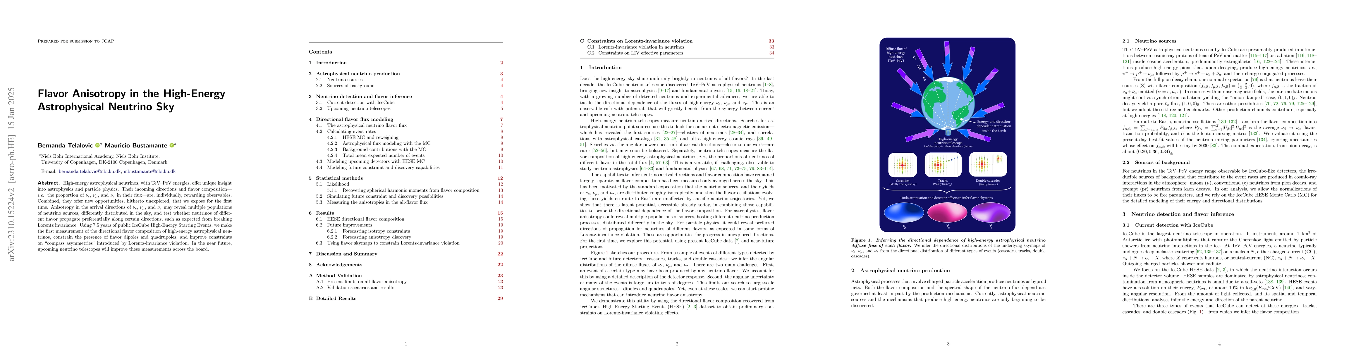 Thumbnail for Flavor Anisotropy in the High-Energy Astrophysical Neutrino Sky
