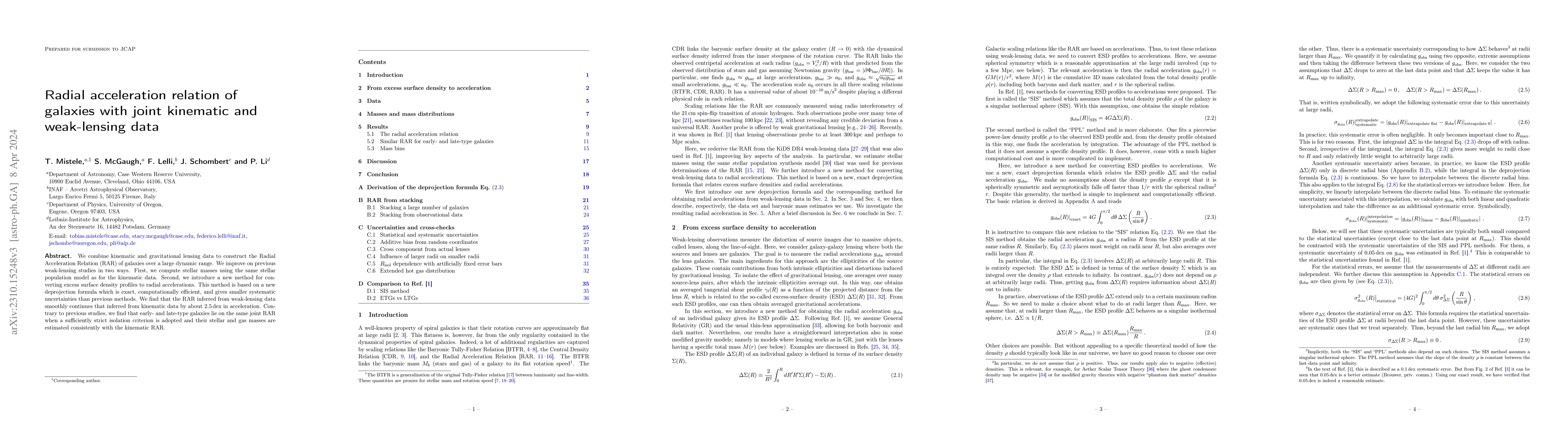 Thumbnail for Radial acceleration relation of galaxies with joint kinematic and
  weak-lensing data