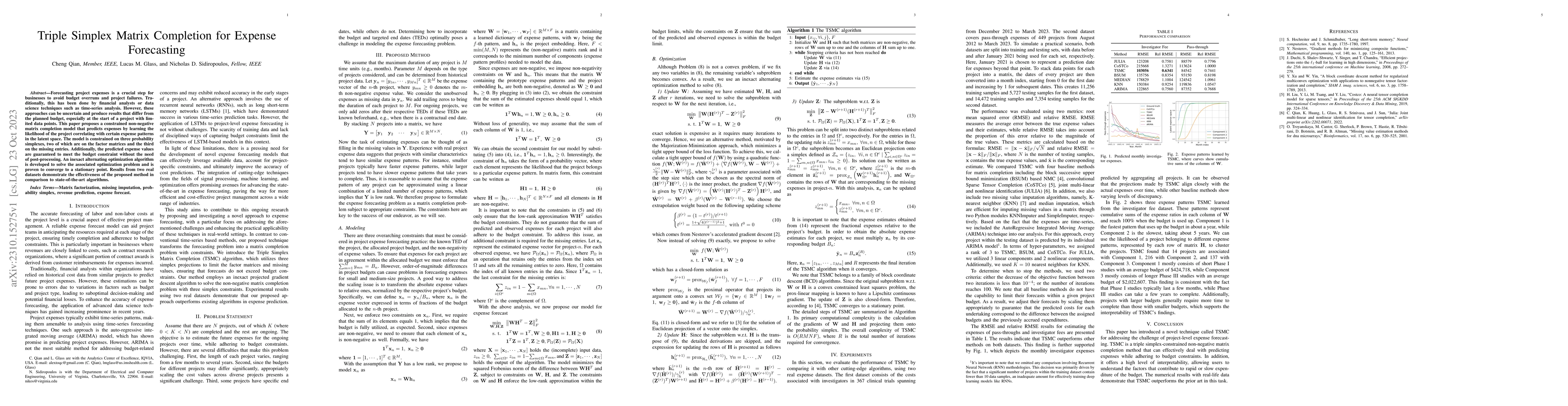 Thumbnail for Triple Simplex Matrix Completion for Expense Forecasting