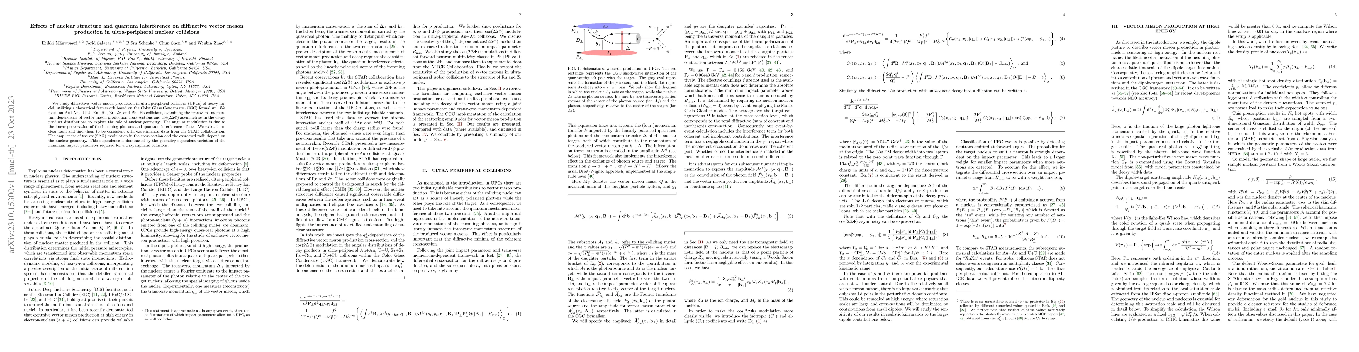 Thumbnail for Effects of nuclear structure and quantum interference on diffractive
  vector meson production in ultra-peripheral nuclear collisions