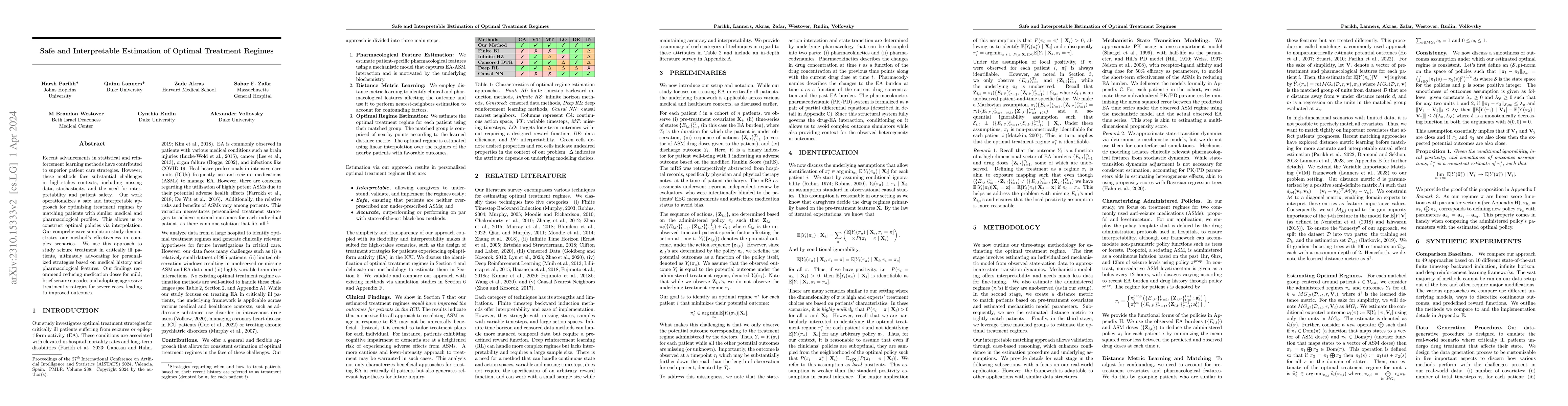Thumbnail for Safe and Interpretable Estimation of Optimal Treatment Regimes