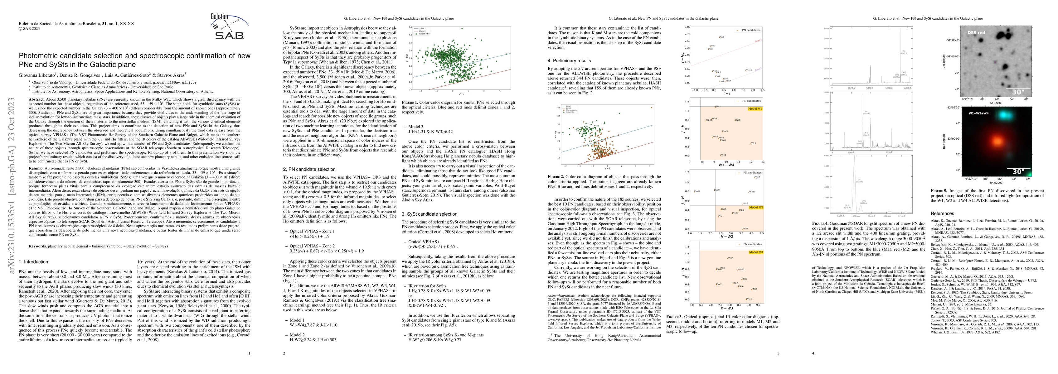 Thumbnail for Photometric candidate selection and spectroscopic confirmation of new
  PNe and SySts in the Galactic plane