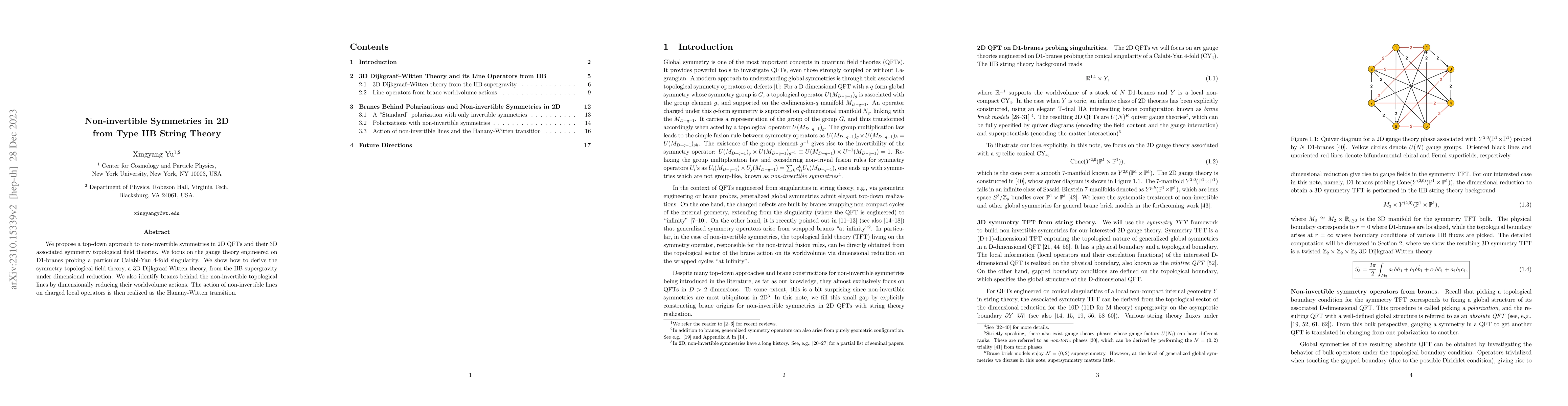Thumbnail for Non-invertible Symmetries in 2D from Type IIB String Theory