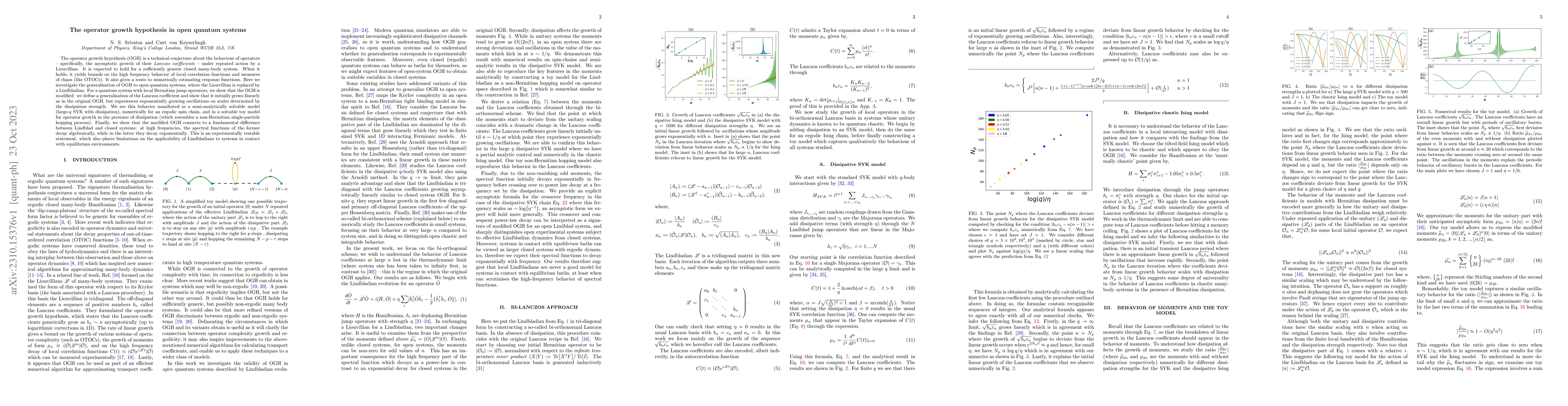 Thumbnail for The operator growth hypothesis in open quantum systems