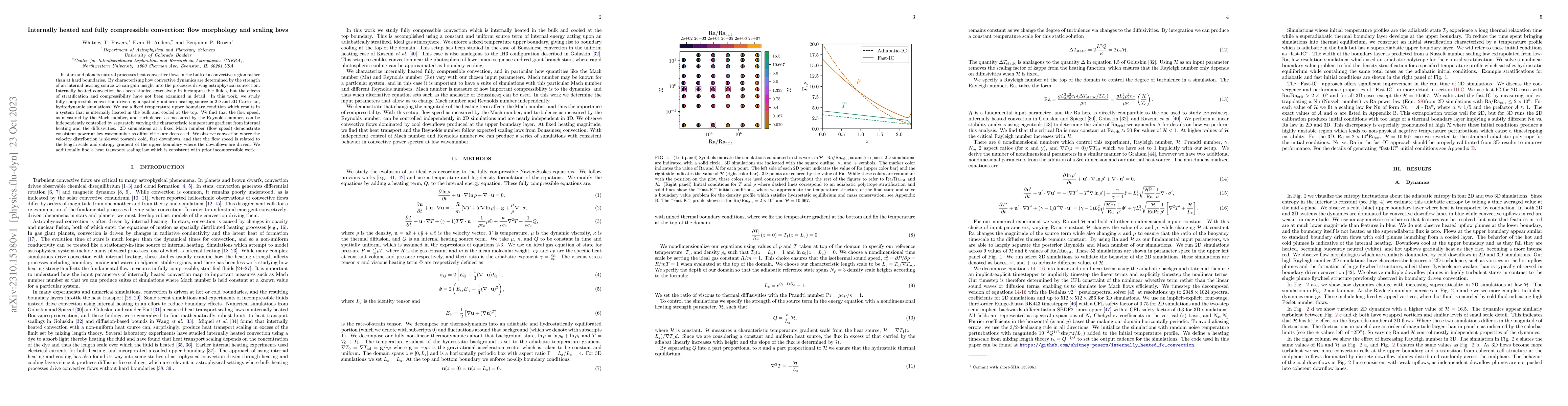 Thumbnail for Internally heated and fully compressible convection: flow morphology and
  scaling laws