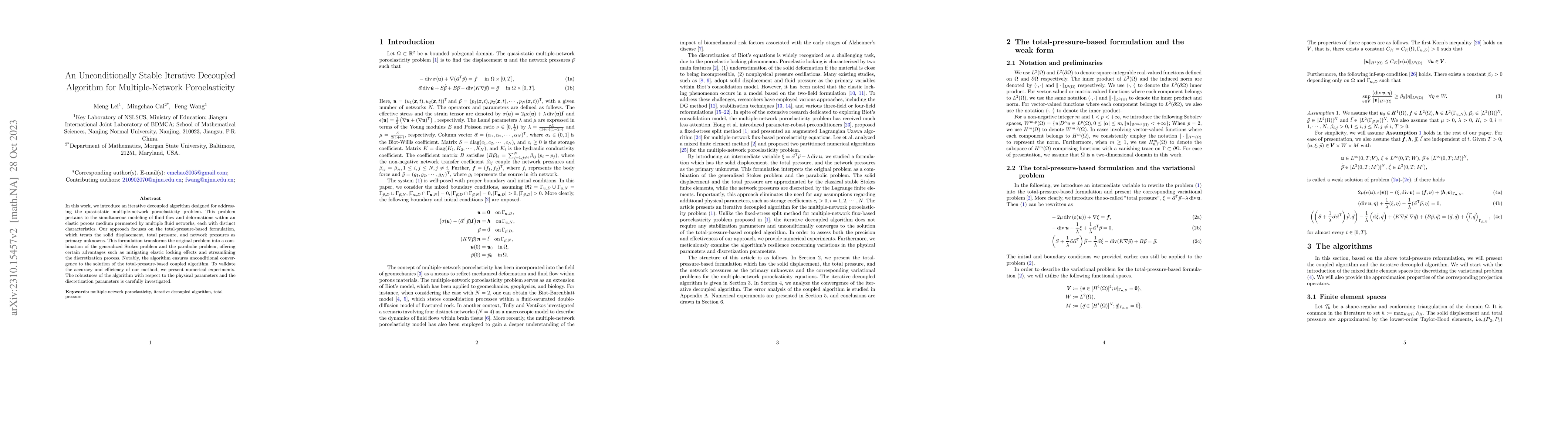 Thumbnail for An Unconditionally Stable Iterative Decoupled Algorithm for
  Multiple-Network Poroelasticity