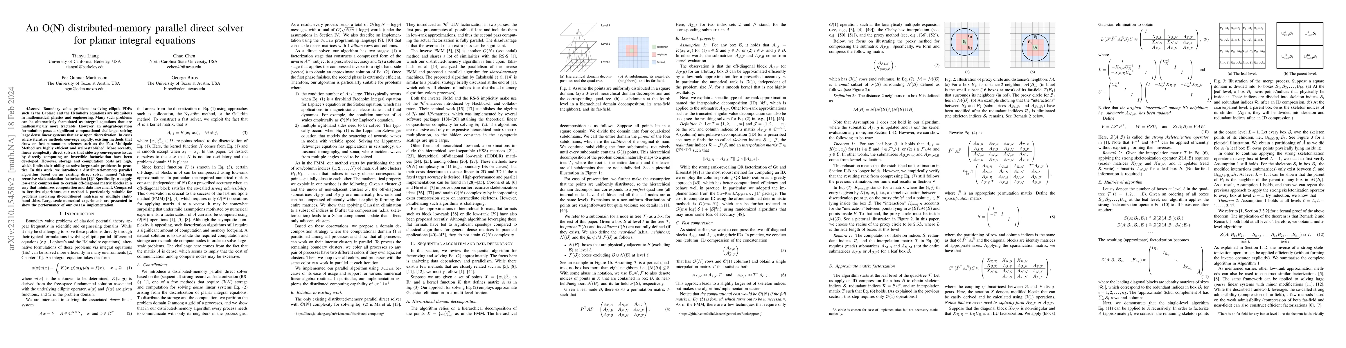 Thumbnail for An O(N) distributed-memory parallel direct solver for planar integral
  equations