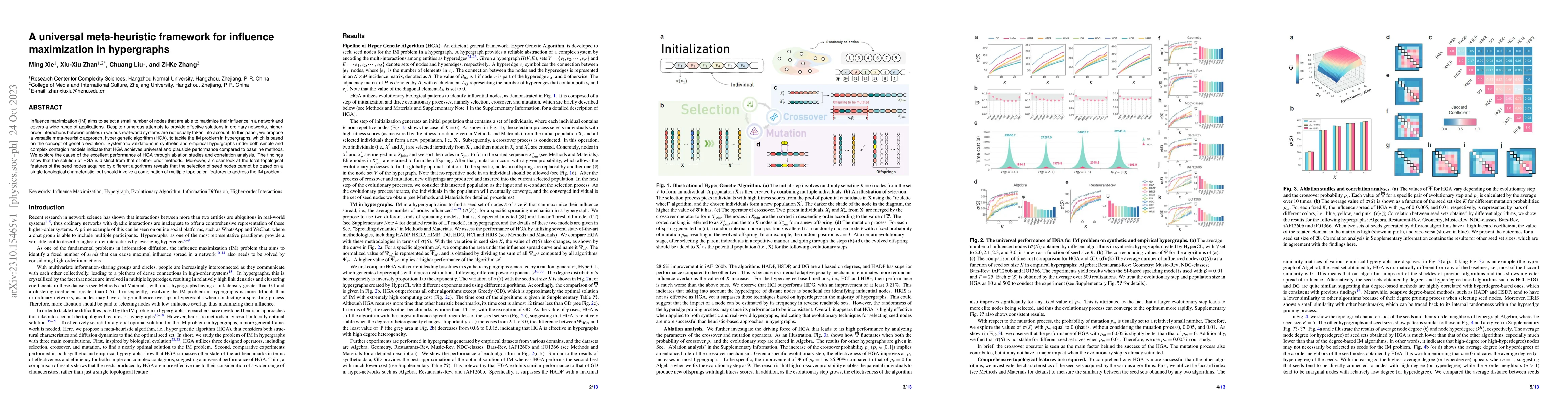 Thumbnail for A universal meta-heuristic framework for influence maximization in
  hypergraphs