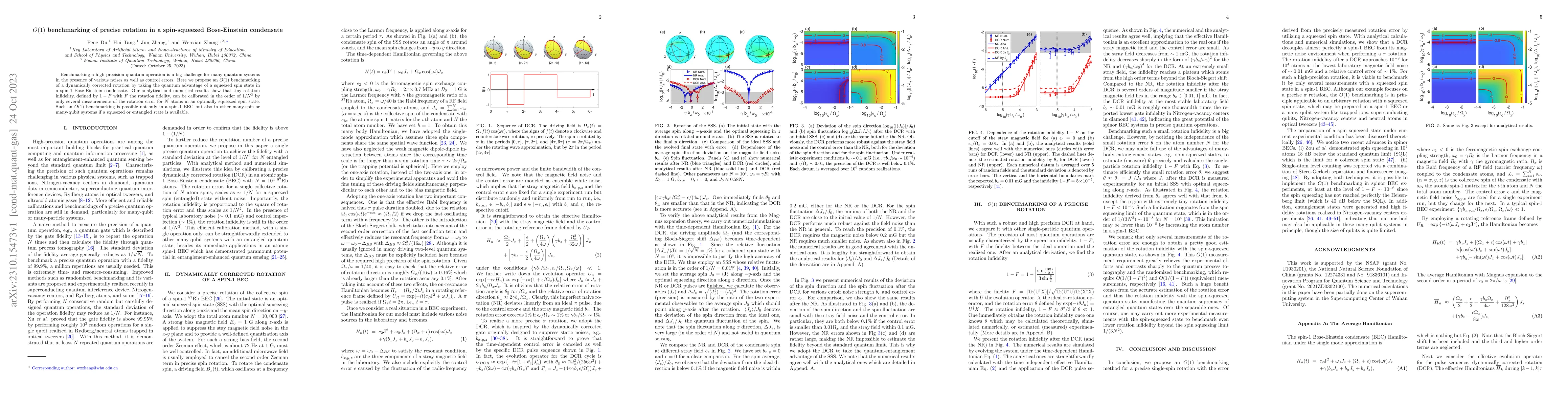 Thumbnail for O(1) benchmarking of precise rotation in a spin-squeezed Bose-Einstein
  condensate