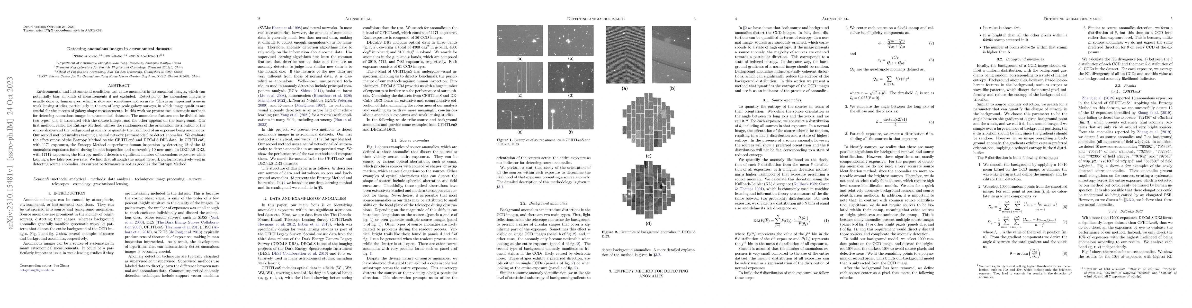 Thumbnail for Detecting anomalous images in astronomical datasets