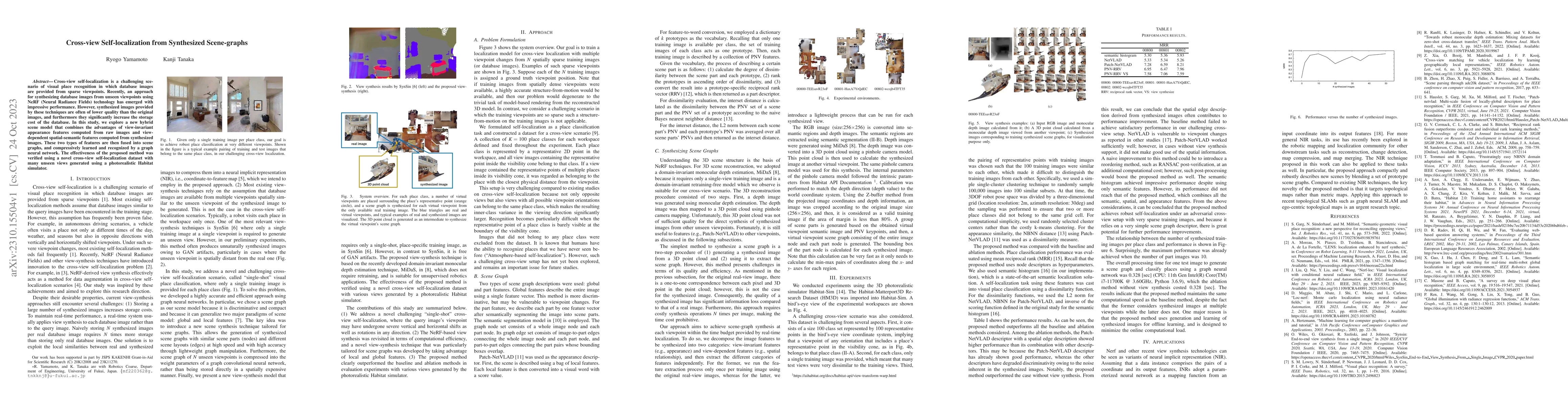 Thumbnail for Cross-view Self-localization from Synthesized Scene-graphs