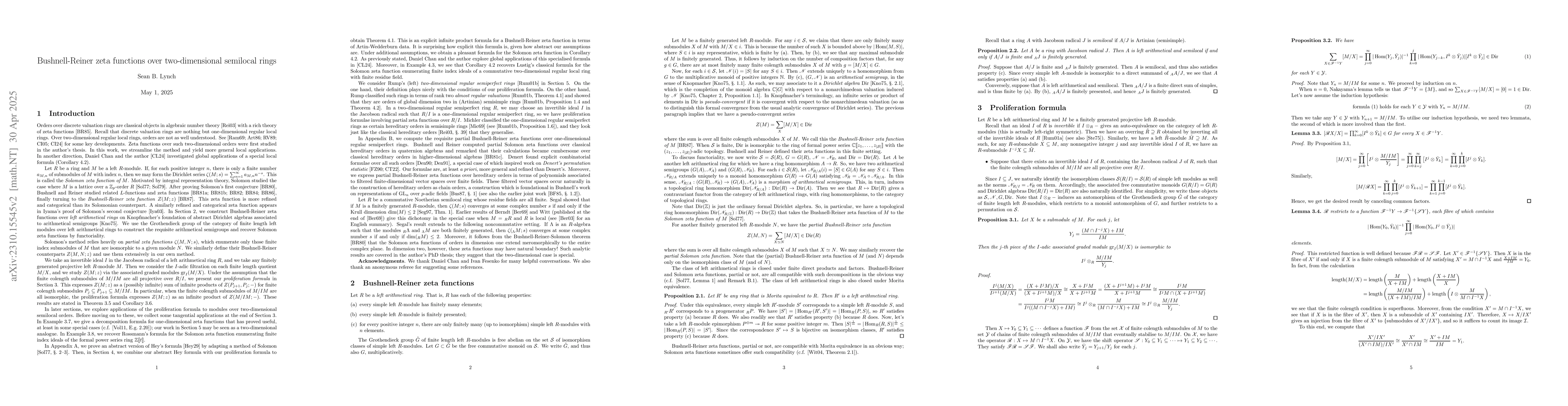 Thumbnail for Infinite product formulae for semilocal Solomon zeta functions