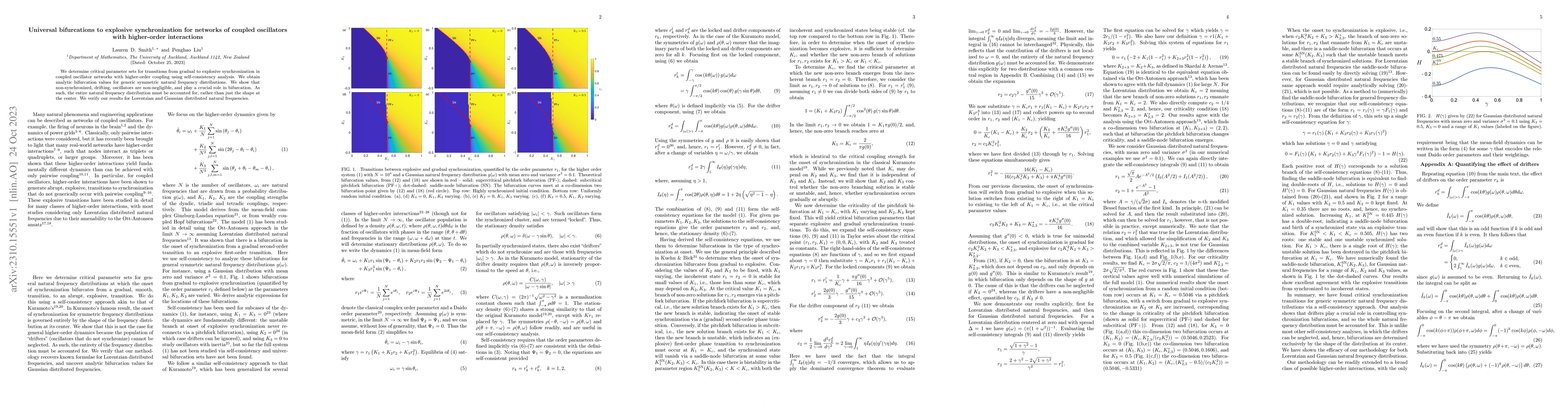 Thumbnail for Universal bifurcations to explosive synchronization for networks of
  coupled oscillators with higher-order interactions