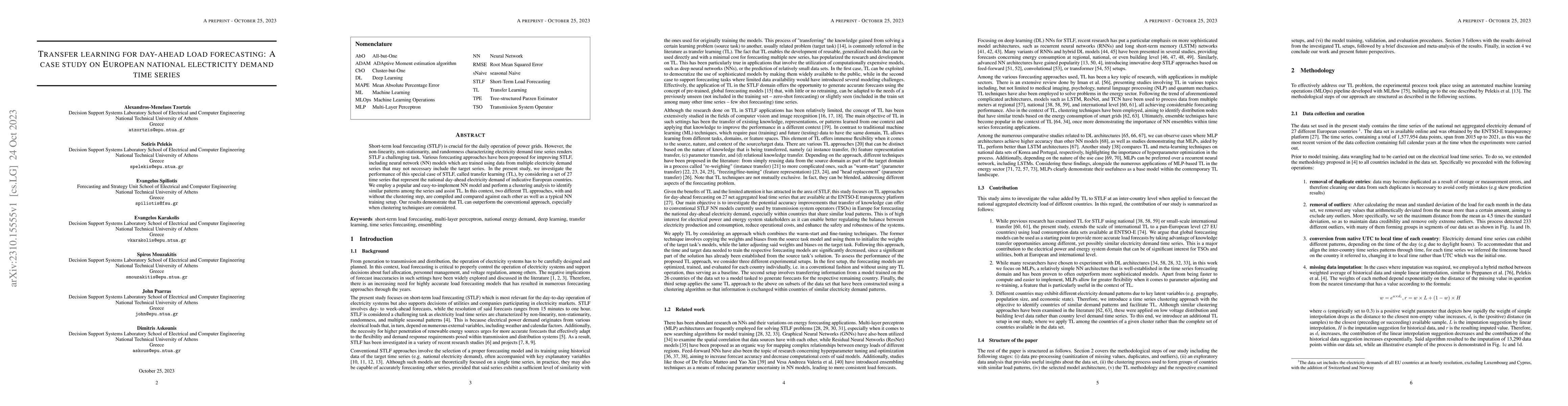 Thumbnail for Transfer learning for day-ahead load forecasting: a case study on
  European national electricity demand time series